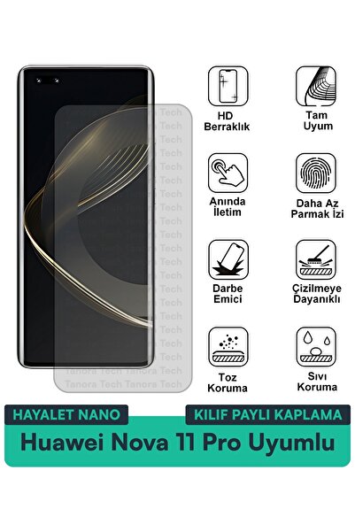 Milat Tech غطاء حماية نانو لهاتف هواوي نوفا 11 برو مع فيلم حماية للشاشة مقاوم...