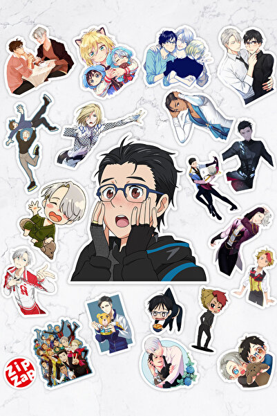 ZipZap Yuri on Ice Anime Telefon Laptop Bullet Journal Lepilna Folija Stiker ...