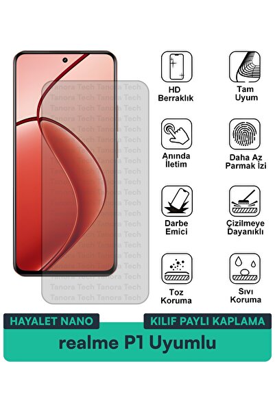 Milat Tech غطاء حماية نانو لهاتف ريلمي P1 متوافق مع فيلم حماية الشاشة مقاوم ل...