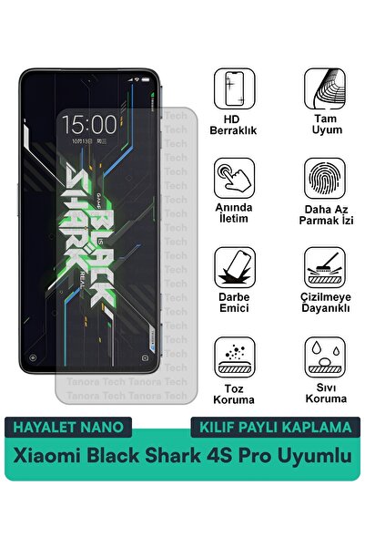 Milat Tech حافظة Xiaomi Black Shark 4S Pro Hayalet Nano متوافقة مع طبقة حماية...
