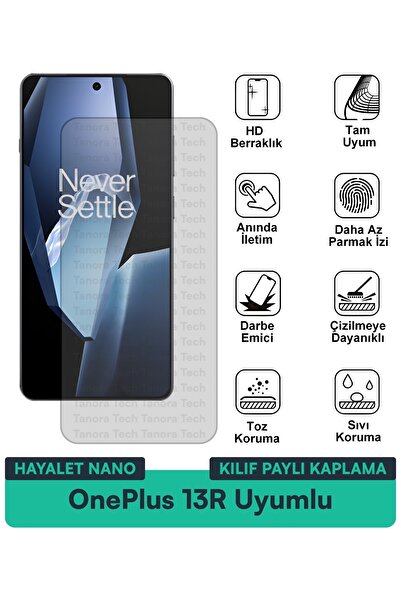 Milat Tech غطاء حماية نانو لهاتف ون بلس 13R متوافق مع فيلم حماية الشاشة مقاوم...
