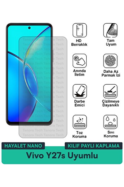 Milat Tech غطاء حماية نانو لهاتف فيفو Y27s متوافق مع فيلم حماية الشاشة مقاوم ...