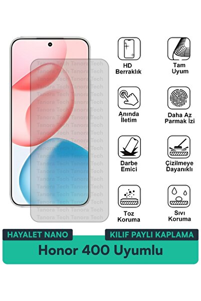 Milat Tech غطاء حماية نانو لهاتف هونور 400 متوافق مع فيلم حماية الشاشة مقاوم ...