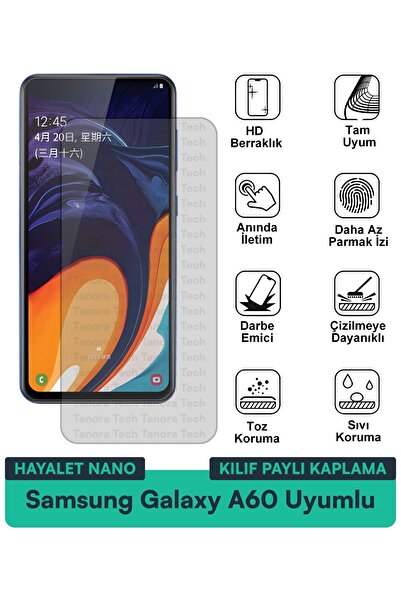 Milat Tech غطاء حماية نانو لهاتف سامسونج جالاكسي A60 مع طبقة حماية للشاشة مقا...