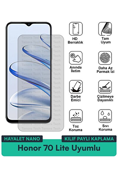 Milat Tech غطاء حماية نانو لهاتف هونور 70 لايت متوافق مع فيلم حماية الشاشة مق...