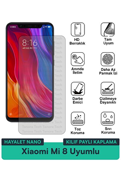 Milat Tech غطاء حماية شاشة متوافق مع هاتف Xiaomi Mi 8 Ghost Nano مقاوم للخدوش...