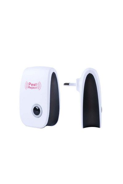Generic Electronic Ultrasonic Mosquito Insect Pest Control Repellent White 9.6cm