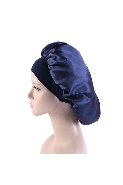 PHILI Oversized Silk Satin Hat and Bonnet for Sleeping and Night