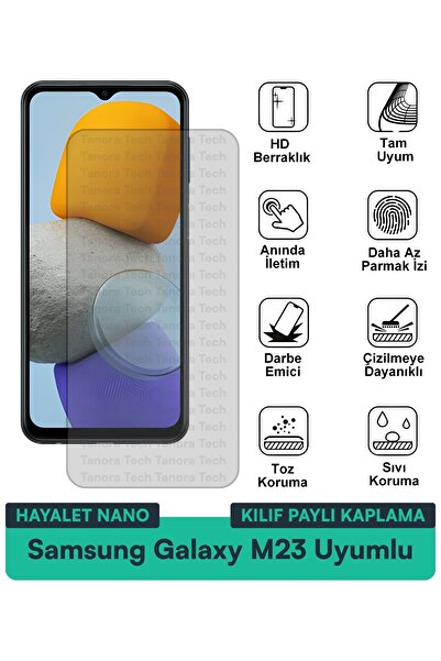Milat Tech حافظة سامسونج جالاكسي M23 هايلايت نانو متوافقة مع طبقة حماية الشاش...