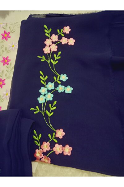 hoaryage Husă de rugăciune din țesătură creponată brodata cu model floral raf...