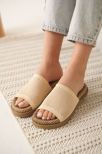 Zerenyus Γυναικείες παντόφλες Fery Premium Beige