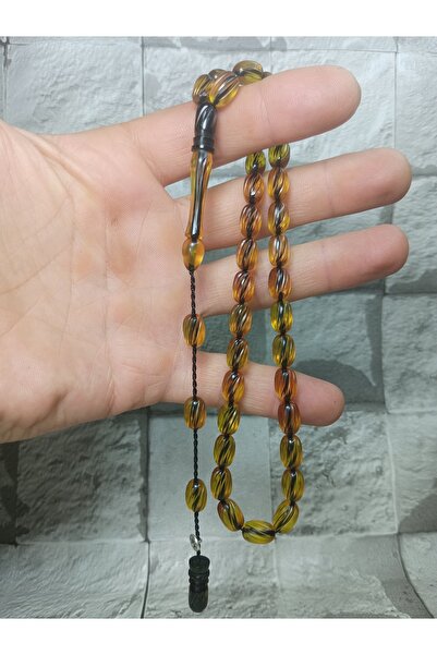 Tasarım Carved Craftsmanship Fire Amber Prayer Beads Şükür Baba