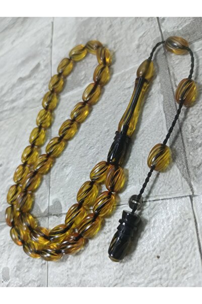 Tasarım Carved Craftsmanship Fire Amber Prayer Beads Şükür Baba