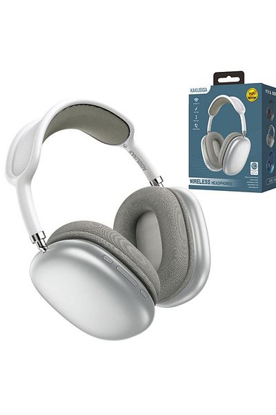 REDz Accessories Căști wireless over-ear, KSC-695, pliabile, apeluri Bluetooth, autonomie baterie 5 ore, argintii
