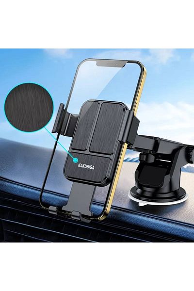 REDz Accessories Car Dashboard Holder, KSC-715B, Suction Cup Mount, Flexible Arm, Black