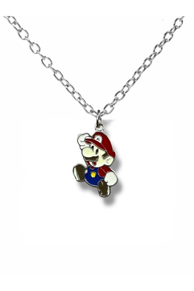 Herşey Nota قلادة سوبر ماريو اللطيفة - مجوهرات شخصية لعبة ريترو ملونة للجنسين...