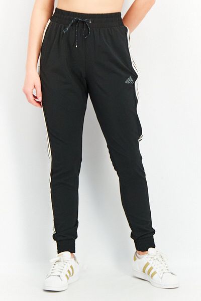 adidas Women Sportswear Fit 3 Stripe Training Track Pants, Black/White