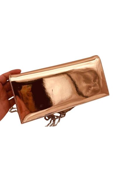 angel çanta aksesuar Angel Bag Accesoriu Culoare Cupru Geanta Rochie de Seara cu Lant