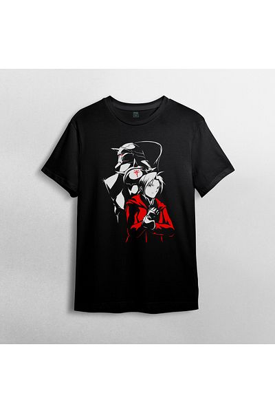 Pixxa Fullmetal Alchemist Unisex 100% Cotton Crew Neck T-Shirt Model 6