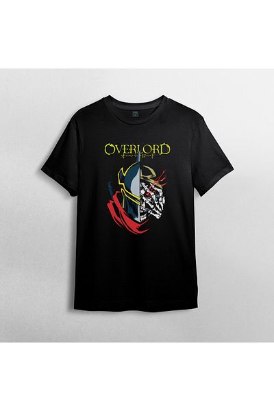 Pixxa Overlord Anime Unisex 100% Cotton Crew Neck T-Shirt Model 1