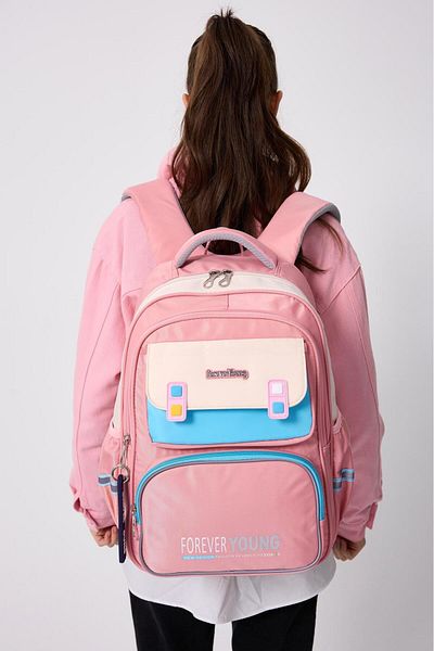 H&D COLLECTİON Unisex Full Orthopedic Supported and Rainproof Middle School/Primary School Bag 2210