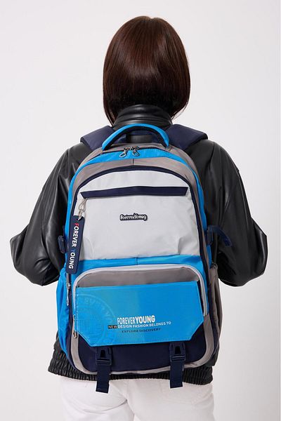 H&D COLLECTİON Unisex Satin Quality Water Repellent Fabric Backpack 2209