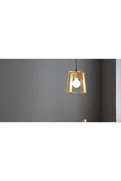 Hummer Single Wooden Pendant Lamp E27*1L