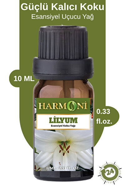 HARMONİ LİLYUM ÇİÇEĞİ Esansiyel Uçucu Koku 10ML Difüzör Esansı Buhurdanlık Yağı ve Oda Kokusu