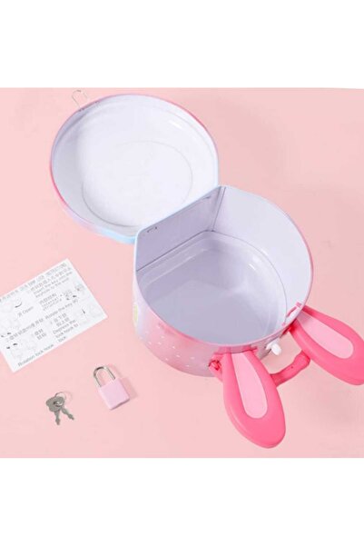 Skygo Cute Rabbit Metal Lock Piggy Bank 1 Piece