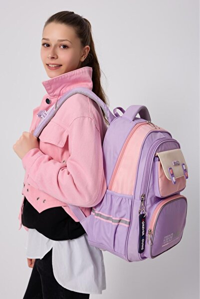 H&D COLLECTİON Unisex Full Orthopedic Supported and Rainproof Middle School/Primary School Bag 2210