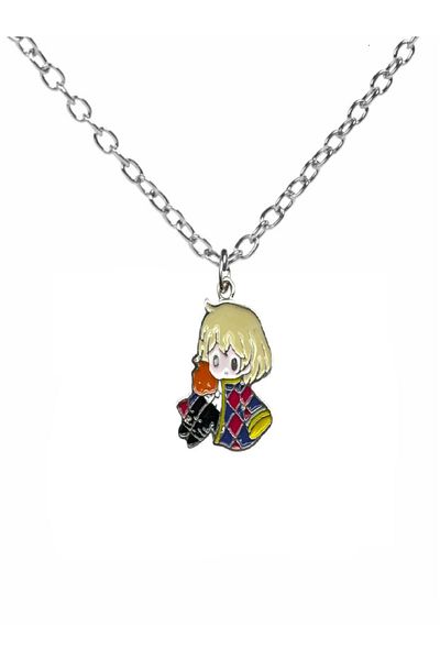 Herşey Nota Cute Japanese Anime Character Figure Necklace – Sweet and Collectible Jewelry with 60cm Chain