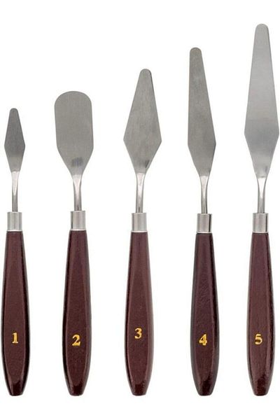 ehobici Professional Metal Spatula Set of 5