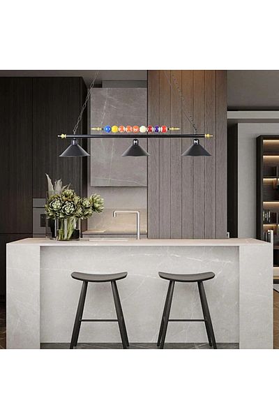Hummer Modern Black Pendant Light E27*3L