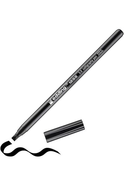 Mena Rise 1255 Calligraphy Pen - Black - 1 Pen - Calligraphy Nib 5 mm