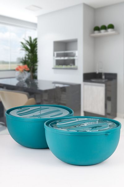 Lizzy 2 Liter 6 Lt Tupper Model Storage Container Basin, Dough Kneading Soft Leakproof Lid