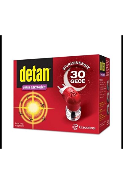Detan Süper Elektrolikit Sivrisineksiz 30 Gece 1 Cihaz ve Şişe
