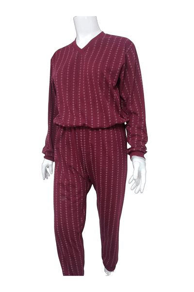 Gökler Tekstil Patient Care Overalls Zippered Patterned Uni̇Sex Medium