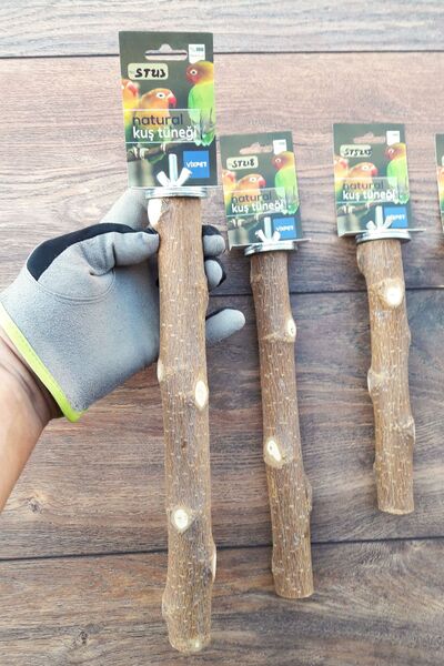 Vixpet Venty Set of 4 Natural Parrot Perches (15-20-25-30 cm) Jako, Amazon, Eblectus, Kayak, Alexander - M507