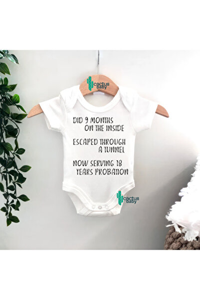 CACTUS COLLECTION Funny Written Baby Zibin Body 100% Cotton