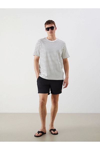 LC Waikiki Southblue Black Short Length Basic Men's Swim Shorts