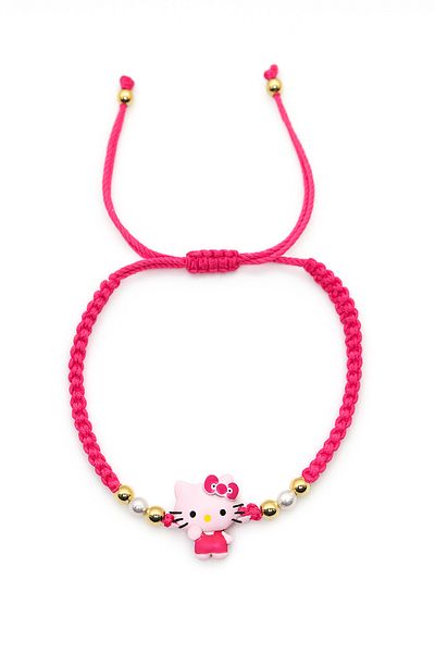 MakeWell Kuromi Hello Kity Cat Frog Panda My Melody Design Drawstring Wristbands