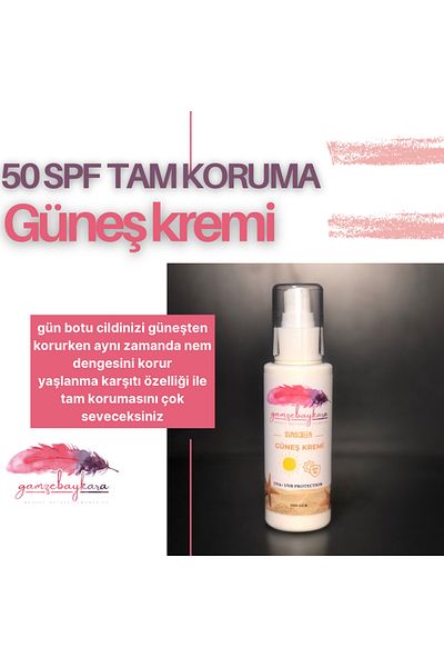 gamzebaykarabeauty Sunscreen Intensive Protection Water-Based Waterproof Full Protection Anti-Aging