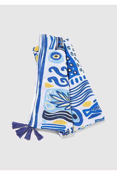 Mavi Evil Eye Bead Patterned Towel 1913655-28616