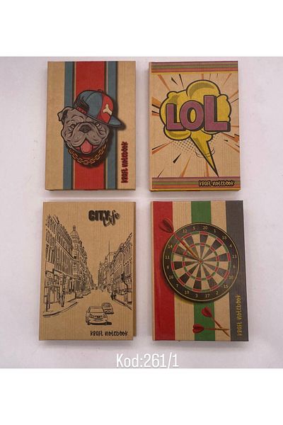 Gürpaş 14X20 Kraft Cover Checkered Notebook