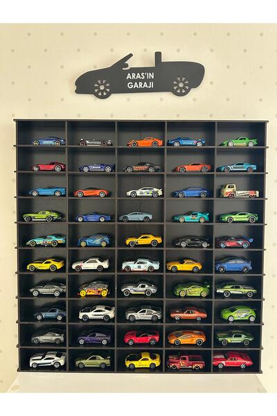 woodhomeworks Oyuncak Araba Rafı 50'li Beyaz (hotwfeheels Ve Matcbaax Arabala...