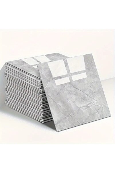 Skygo Mermer Desen Duvar Sticker Gri 30 x 30 Cm 1 Adet