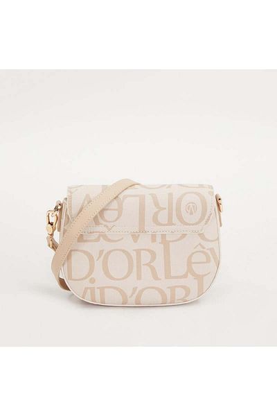 Levidor Cream License Printed Double Strap Women's Casual Bag