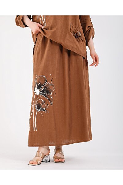 ZTO Women's Various Printed Bluz Skirt Set