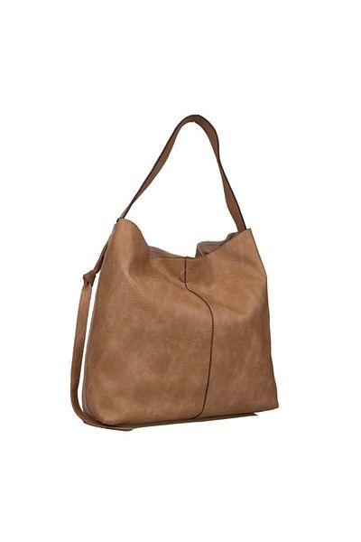 Jacquline Brown Calm S Genuine Nubuck Leather Shoulder Bag
