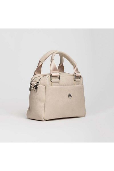 Jacquline Cream Renea Leather Women's Handbag